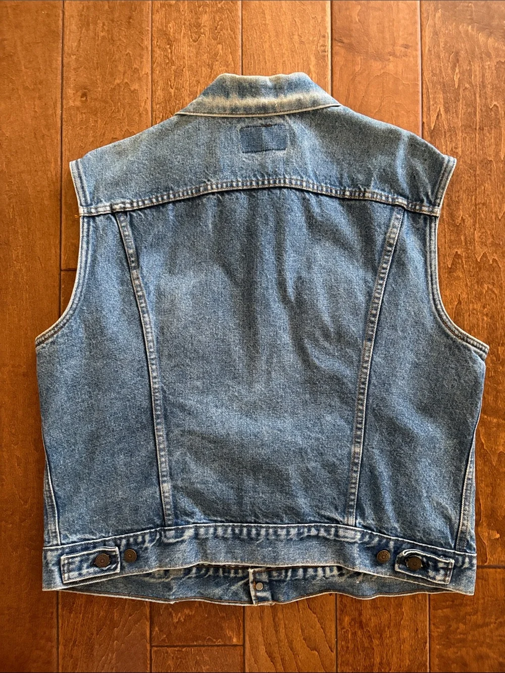 VINTAGE Levi's Blue Denim Sleeveless Vest